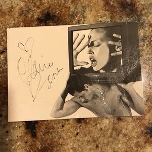 Claire Danes Autographed Samsung Advertising Postcard